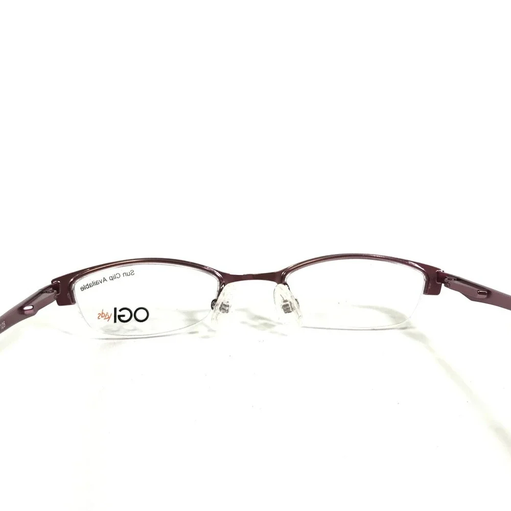 OGI Eyeglasses Frames Kids OK56/1243 Purple Rectangular Half Rim 40-18-125